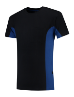 Tricorp 102002 T-Shirt Bicolor Borstzak - NAVY/ROYALBLUE (XXL) SALE