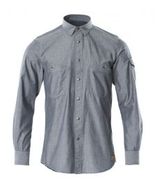 MASCOT 17404-325-66 Overhemd gewassen donkerblauw denim L (sale)