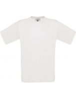 B&C exact 190 wit t-shirt incl. 1 opdruk (borst of rug, 1 kleur opdruk)