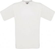 B&C exact 190 wit t-shirt incl. 1 opdruk (borst of rug, 1 kleur opdruk)