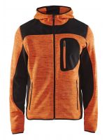 Blåkläder 4930 Gebreid vest met softshell oranje/zwart, mt.L (SALE)