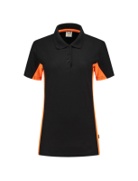TRICORP Poloshirt Bicolor Dames BLACK/ORANGE XL (SALE)
