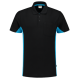 Tricorp 202002 Poloshirt Bicolor Borstzak Black-Turquoise (SALE)