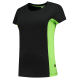 Tricorp 102003 T-Shirt Bicolor Dames - Black-Lime