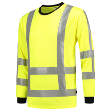 Tricorp 103002 T-Shirt RWS Birdseye Lange Mouw - Fluor Yellow