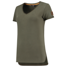 Tricorp 104006 T-Shirt Premium V Hals Dames - Army