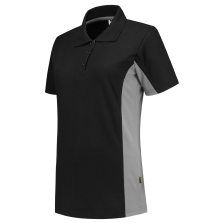 Tricorp 202003 Poloshirt Bicolor Dames - Black-Grey