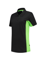 Tricorp 202003 Poloshirt Bicolor Dames - Black-Lime