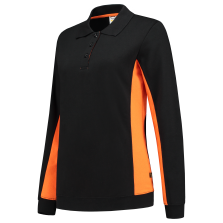 Tricorp 302002 Polosweater Bicolor Dames - Black-Orange