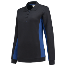 Tricorp 302002 Polosweater Bicolor Dames - Navy-Royalblue