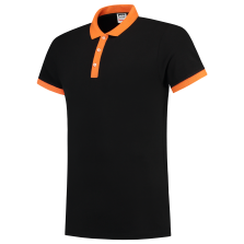 Tricorp 201002 Poloshirt Bicolor Slim Fit - Black-Orange