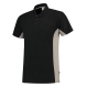 Tricorp 202002 Poloshirt Bicolor Borstzak - Black-Grey