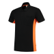 Tricorp 202002 Poloshirt Bicolor Borstzak - Black-Orange
