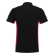 Tricorp 202002 Poloshirt Bicolor Borstzak - Black-Red