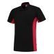 Tricorp 202002 Poloshirt Bicolor Borstzak - Black-Red