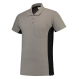 Tricorp 202002 Poloshirt Bicolor Borstzak - Grey-Black