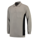 Tricorp 302001 Polosweater Bicolor Borstzak - Grey-Black