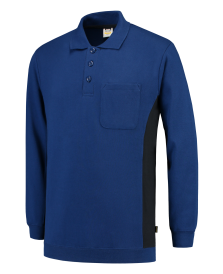 Tricorp 302001 Polosweater Bicolor Borstzak - Royalblue-Navy