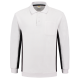 Tricorp 302001 Polosweater Bicolor Borstzak - White Darkgrey