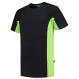 Tricorp 102002 T-Shirt Bicolor Borstzak - Black-Lime
