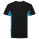 Tricorp 102002 T-Shirt Bicolor Borstzak - Black-Turquoise