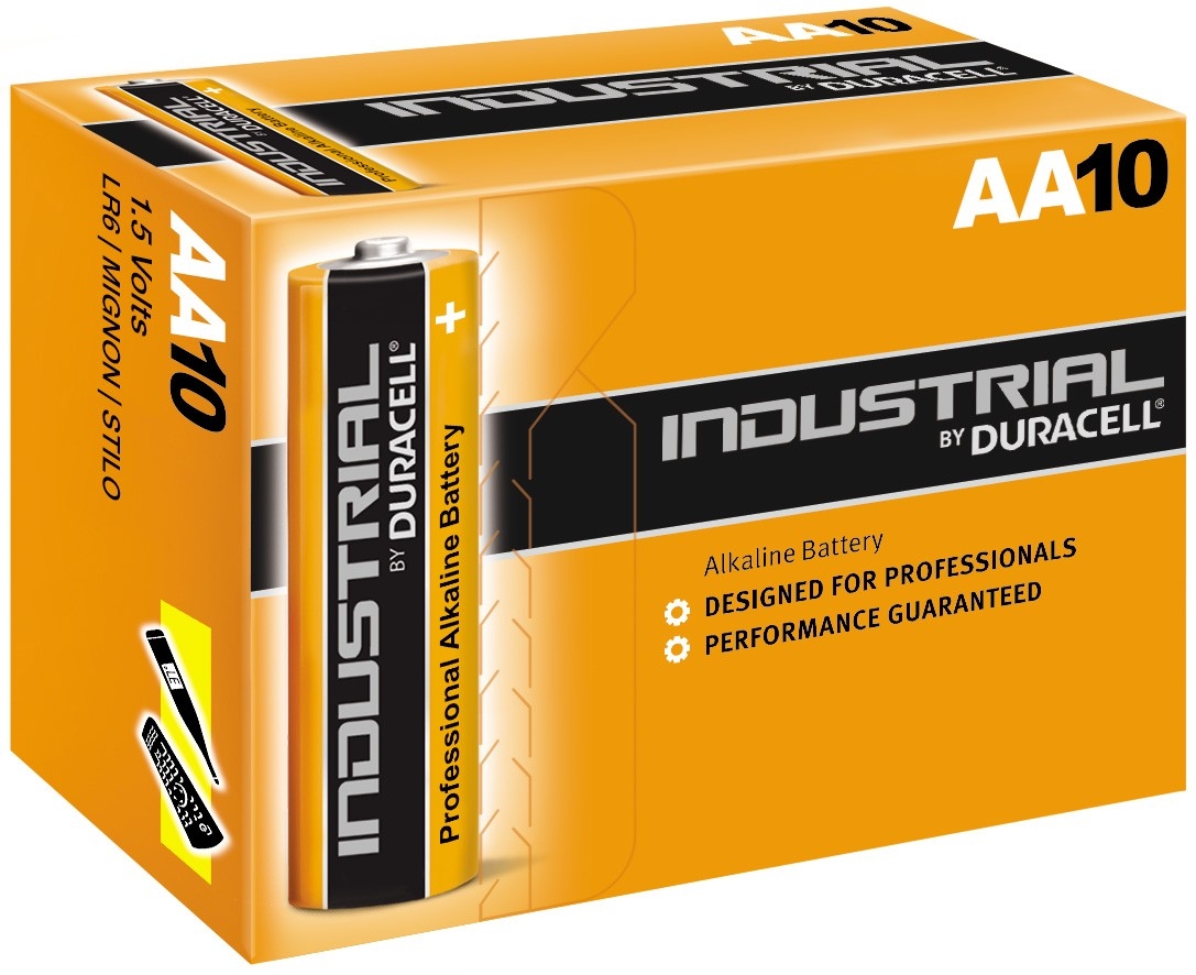Duracell Industrial Alkaline AA/LR6 per 10 stuks - Safety Nation B.V.