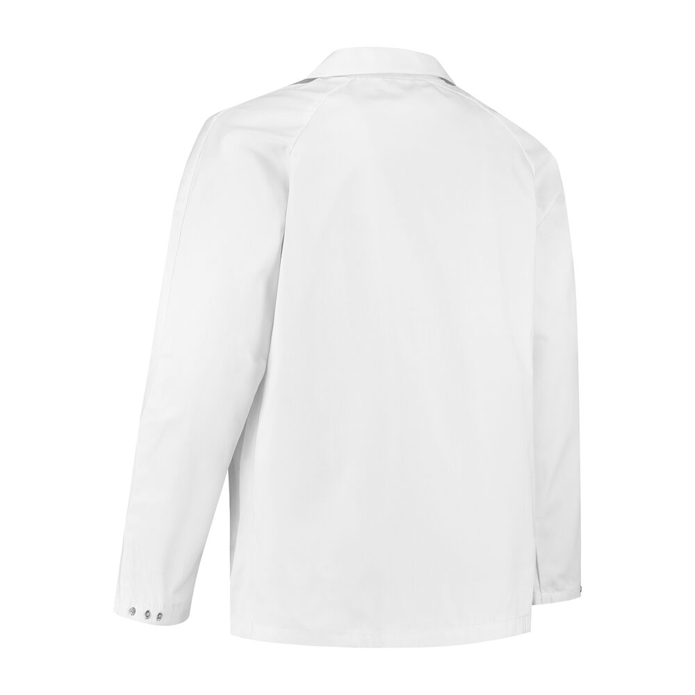 Werkjasje polyester/katoen wit maat L