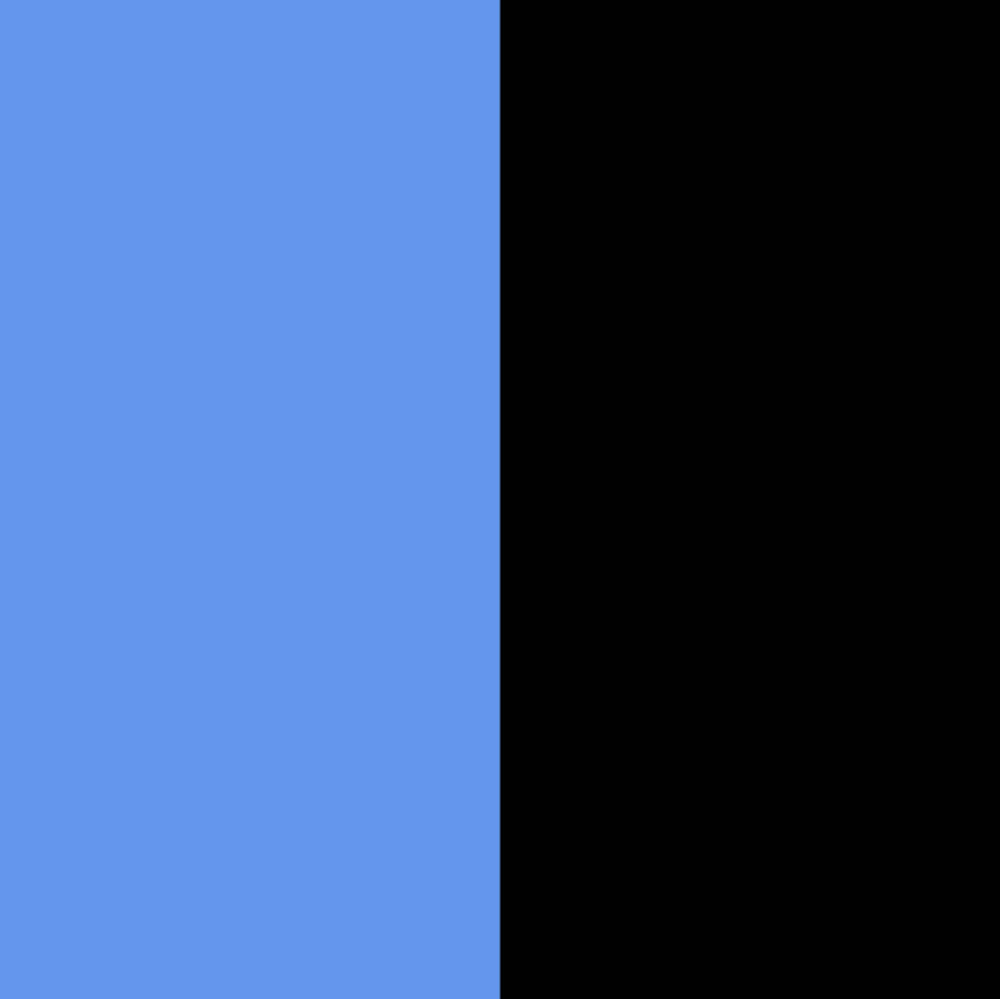 korenblauw - zwart