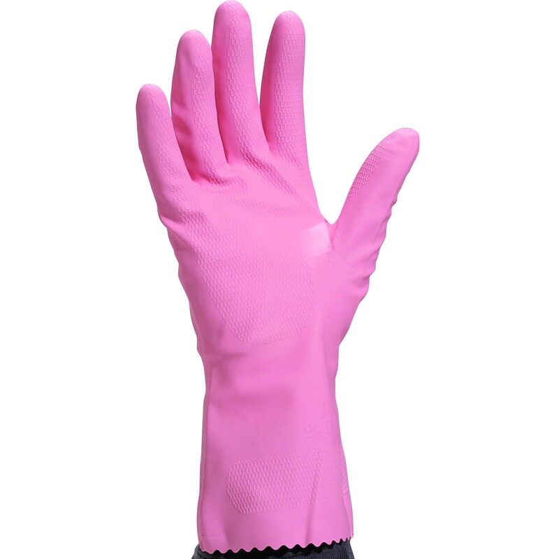 HUISHOUDHANDSCH LATEX ROZE 7/8 Delta Plus